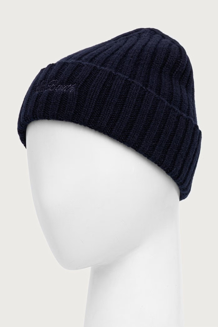 MC2 Saint Barth Czapka beanie wełniana WENG027 czarny AA00