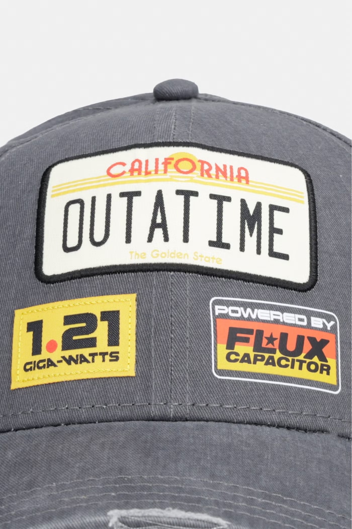 Capslab snapback bavlněný Baseball x back to the future CL.BTF1.1.PCB.OUTB šedá AA00