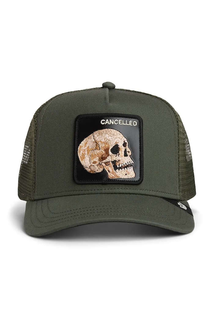 Goorin Bros șapcă trucker The Cancelled Skull 101.2392 verde AA00