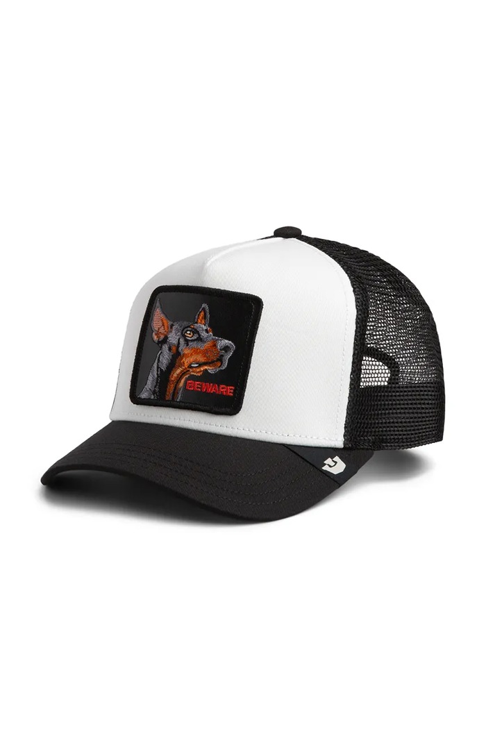 Goorin Bros čiapka so šiltom Beware Trucker nášivka biela 101.2999