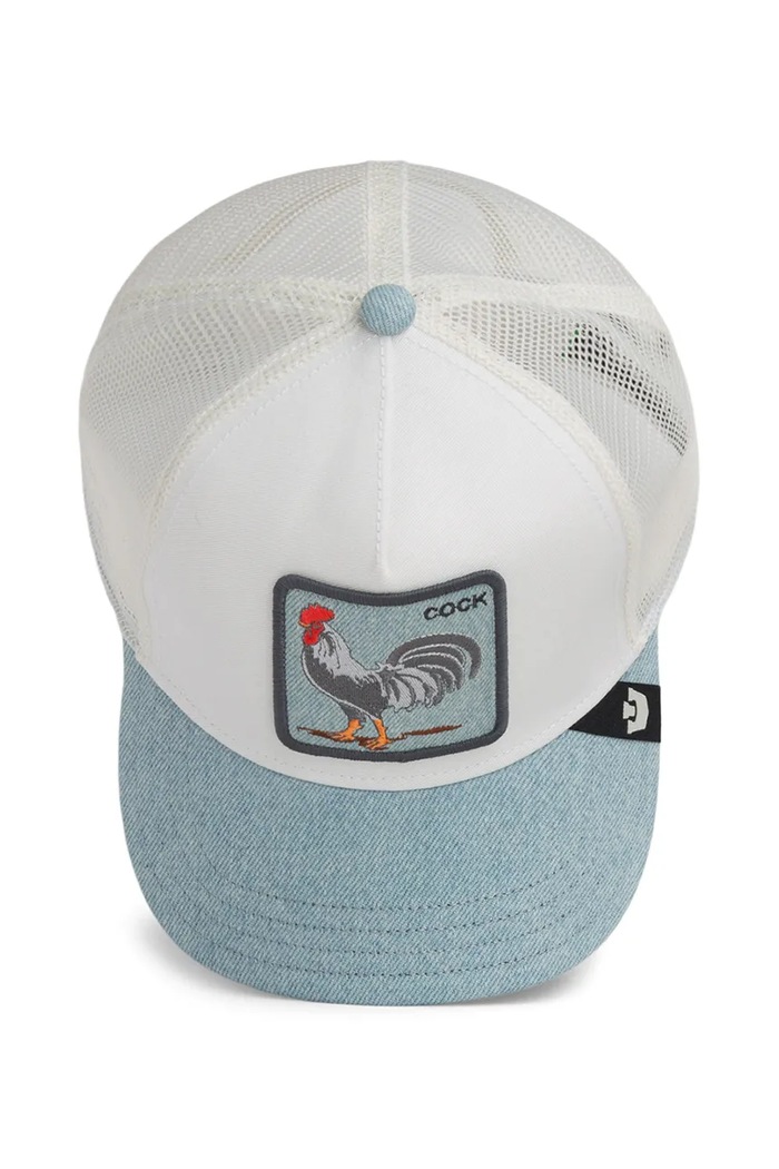 Goorin Bros čiapka so šiltom Denim Rooster 101.2957 biela