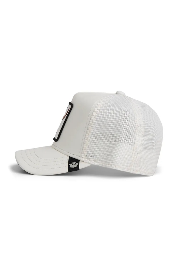 Doplnky Goorin Bros šiltovka trucker Faux Leather Bull Skull 101.2953 biela