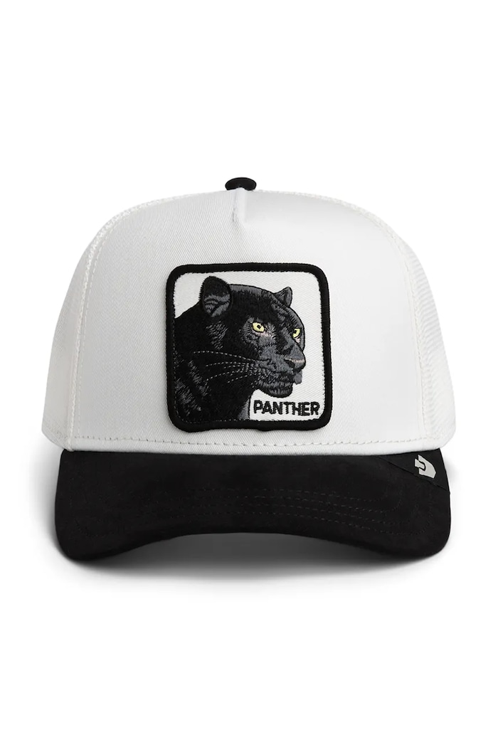 Goorin Bros šiltovka trucker Suede Black Panther 101.2961 biela AA00