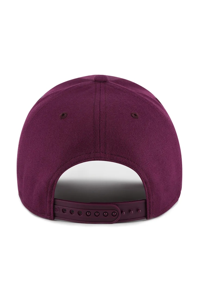 47 brand czapka z daszkiem z dodatkiem wełny MLB New York Yankees B.MVPSP17WBP.PJA fioletowy AA00