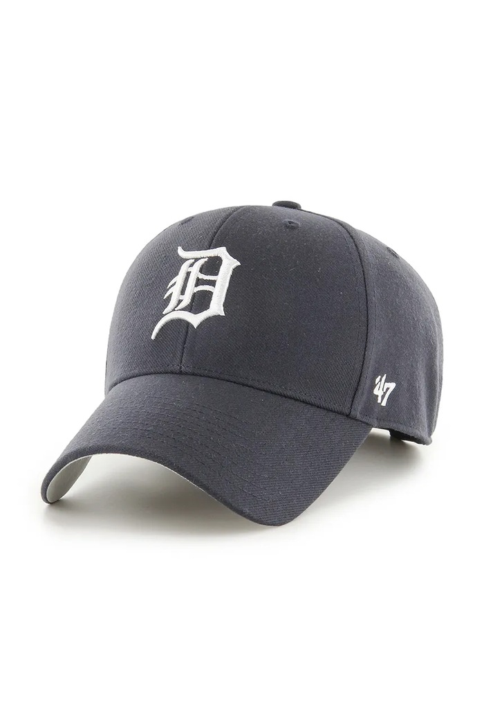 47 brand șapcă de baseball din amestec de lână MLB Detroit Tigers cu adaos de lână bleumarin B.MVP09WBV.NYJ