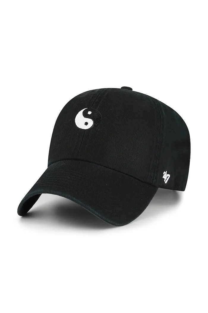 47 brand czapka z daszkiem bawełniana Smiley Base Runner Icon aplikacja czarny XX.BSRIC1411GWS.BKAL