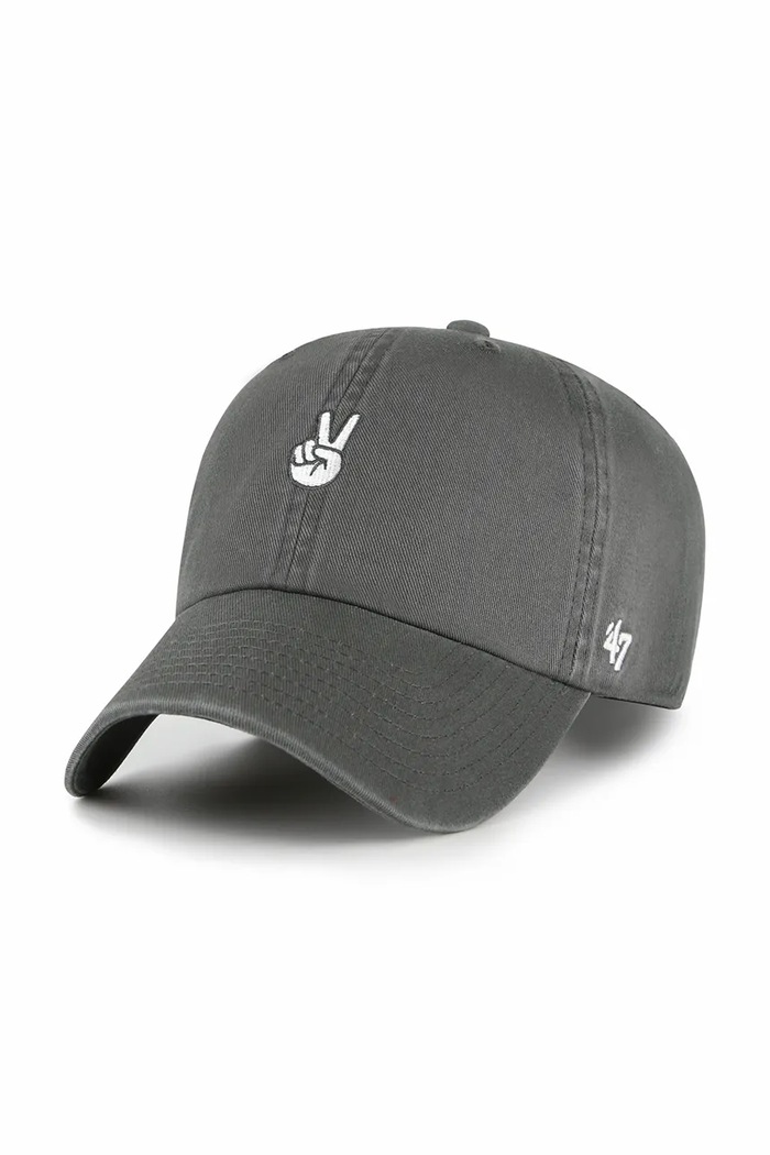 47 brand șapcă de baseball din bumbac Peace Base Runner Icon bumbac gri XX.BSRIC1411GWS.CCI