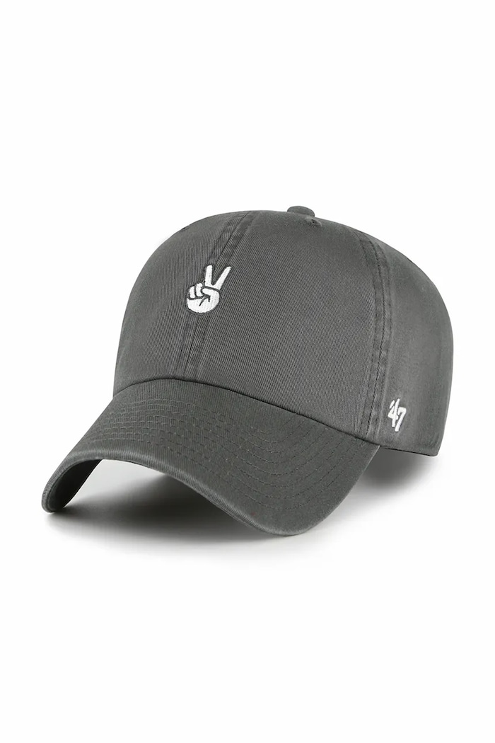 47 brand șapcă de baseball din bumbac Peace Base Runner Icon bumbac gri XX.BSRIC1411GWS.CCI