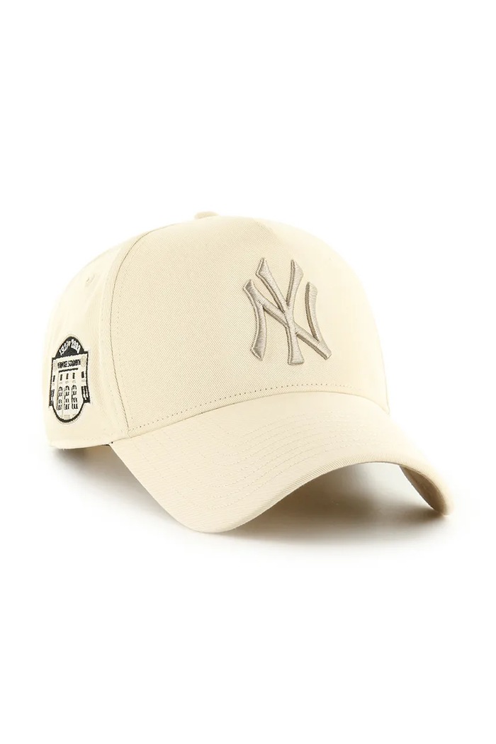 47 brand șapcă de baseball din bumbac MLB New York Yankees BCPTN.MDTTC17GWP.NT08 bej AA00