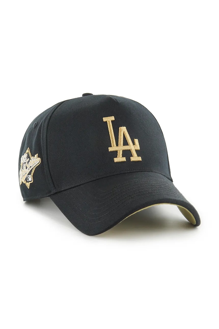 47 brand czapka z daszkiem bawełniana MLB Los Angeles Dodgers BCWS.MDTTC12GWP.BK88 czarny AA00