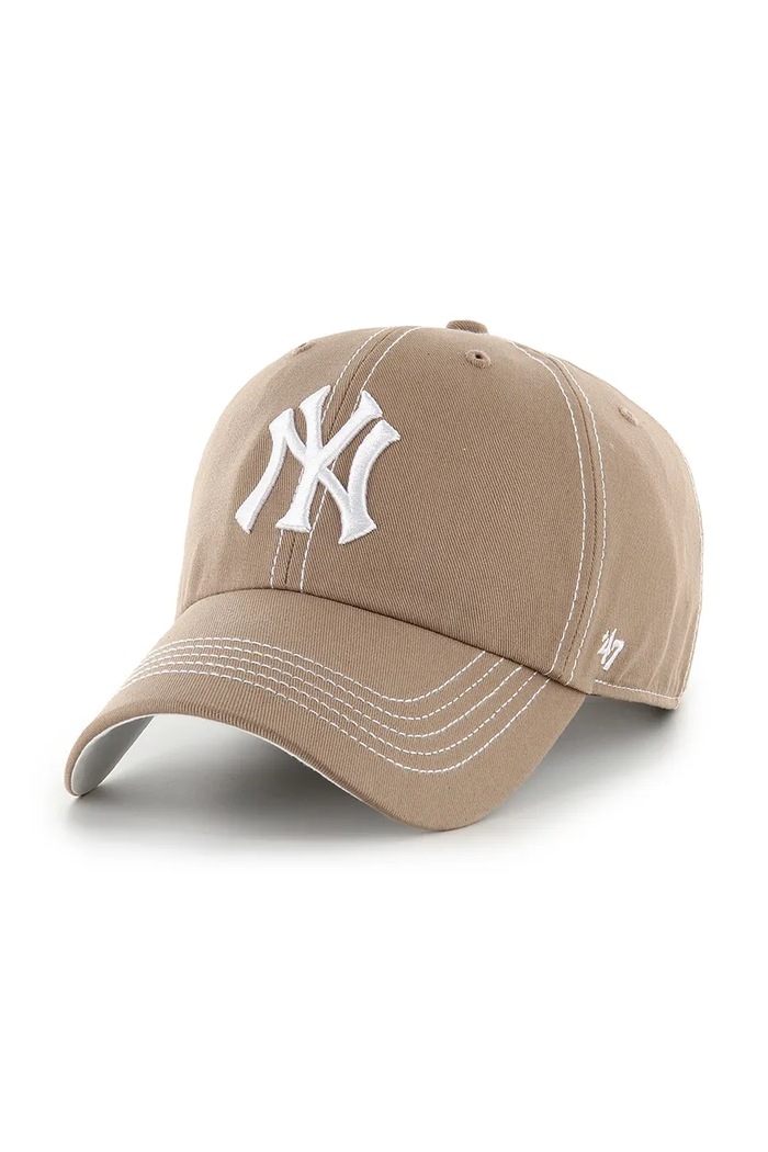 47 brand șapcă de baseball din bumbac MLB New York Yankees bumbac maro B.CONCU17GWS.V1