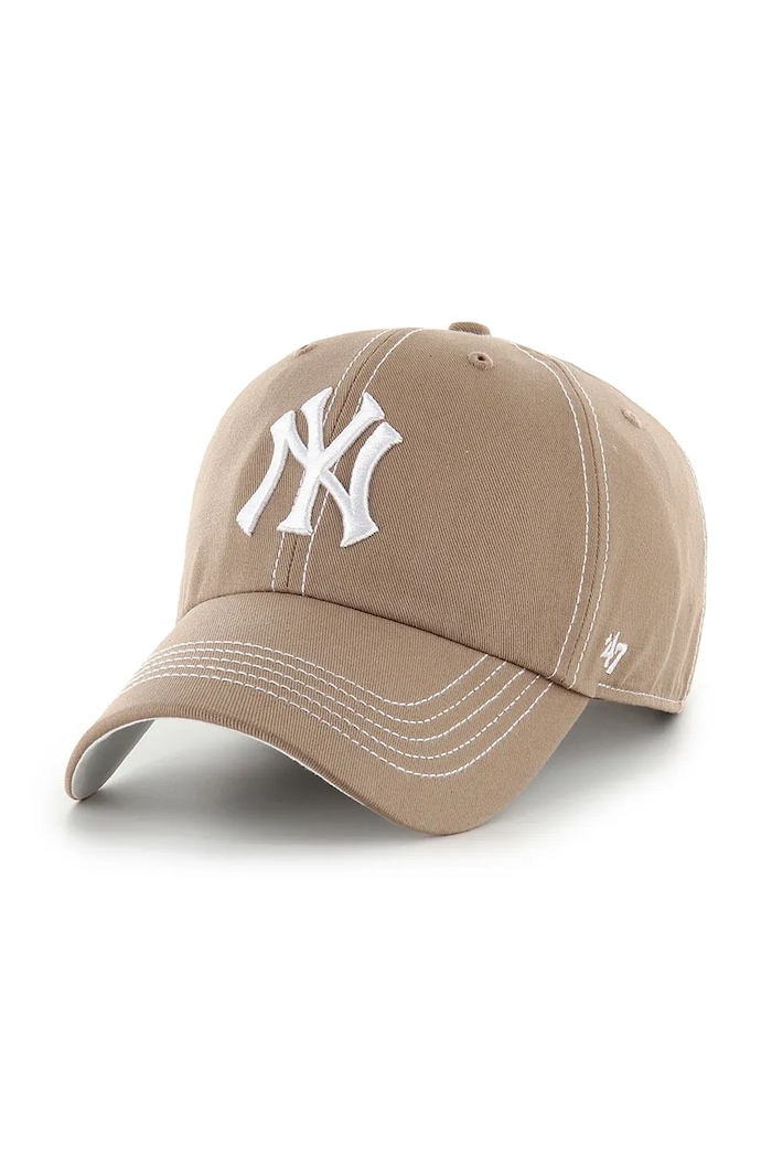 47 brand șapcă de baseball din bumbac MLB New York Yankees bumbac maro B.CONCU17GWS.V1