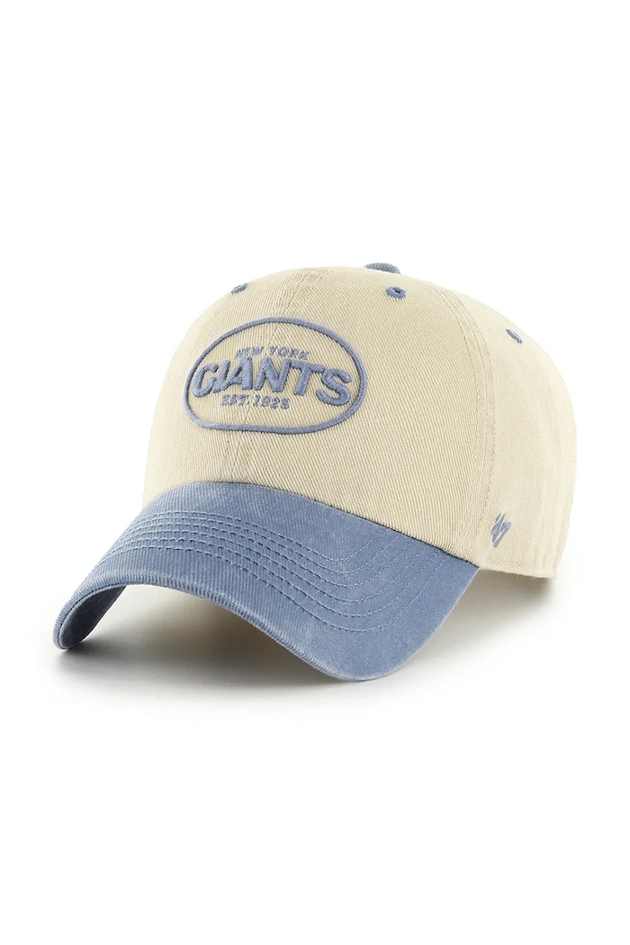 47 brand șapcă de baseball din bumbac NFL New York Giants bumbac bej F.BRKTL21DHS.K0