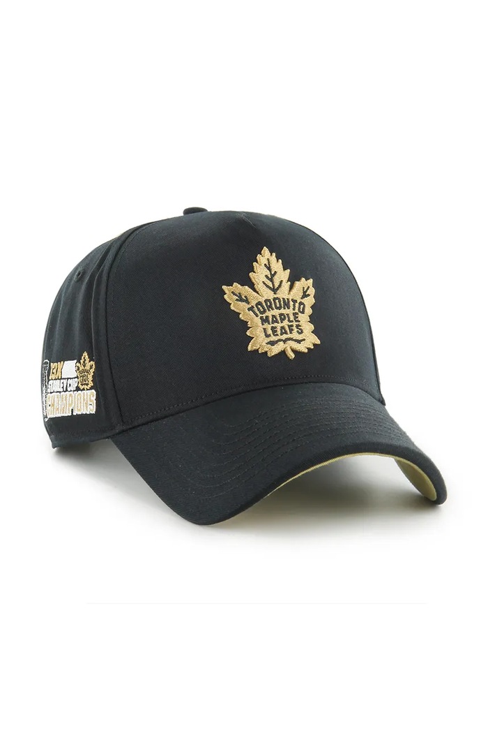 47 brand czapka z daszkiem bawełniana NHL Toronto Maple Leafs HSC.MDTTC518GWP.BK17 czarny AA00