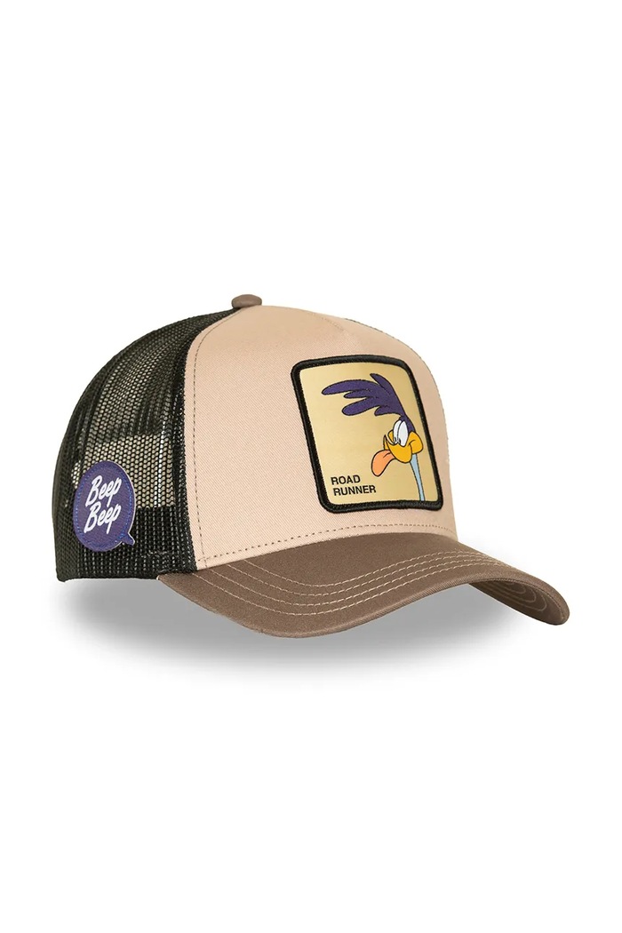 Akcesoria Capslab Czapka z daszkiem trucker x Looney Tunes CL.LOO.1.CT.ROA2R brązowy
