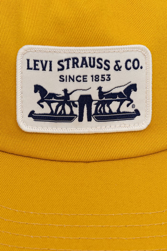 Levi's καπέλο με γείσο PRESIDIO κίτρινο 007YQ
