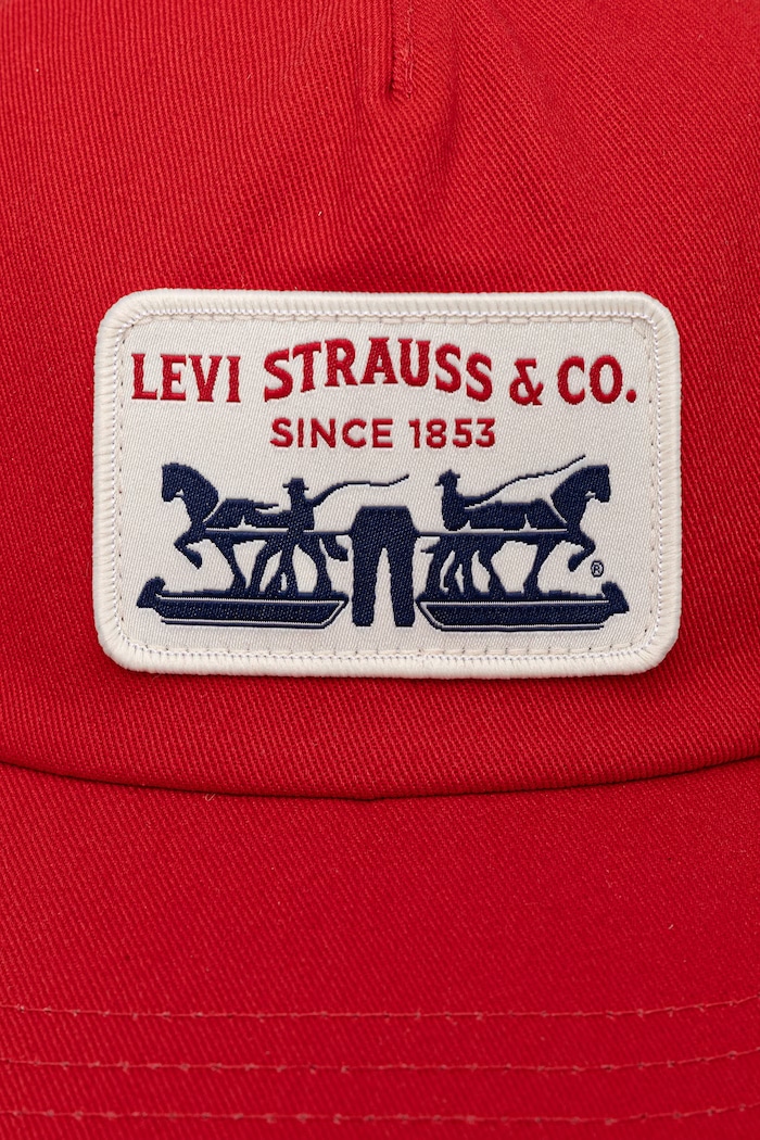 Levi's καπέλο με γείσο PRESIDIO κόκκινο 007YQ