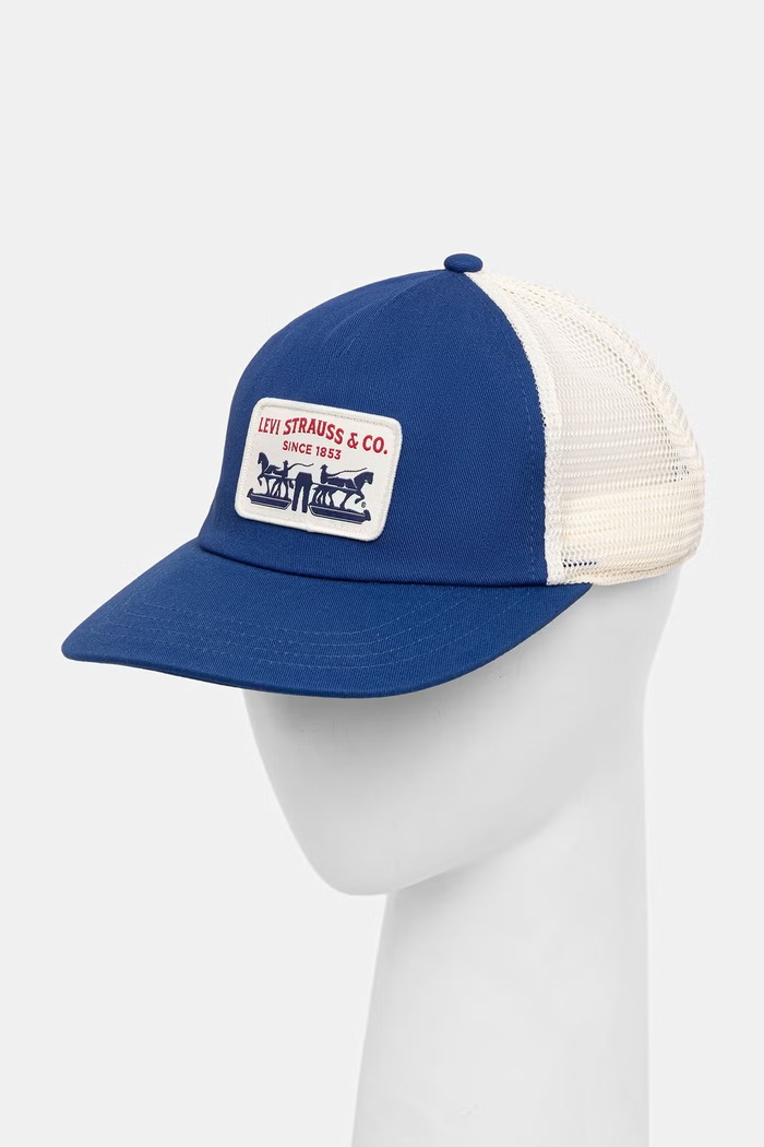 Levi's καπέλο με γείσο PRESIDIO μπλε 007YQ