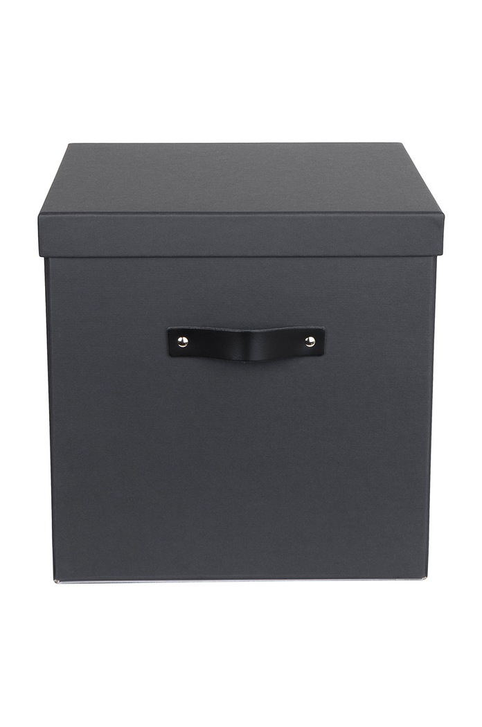 Obývací pokoj a ložnice Úložný box Bigso Box of Sweden Logan 990145633LEA000 šedá