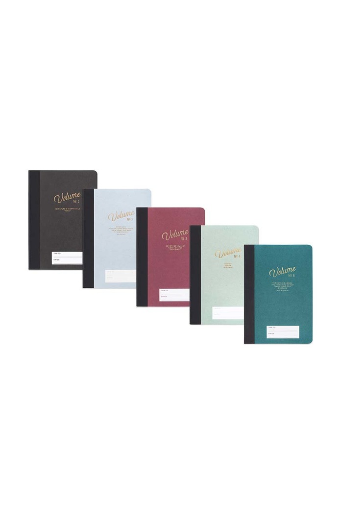 Designworks Ink Набір блокнотів для дорожніх нотаток Adventure Box (5-pack) JTBS.1001EU чорний AA00
