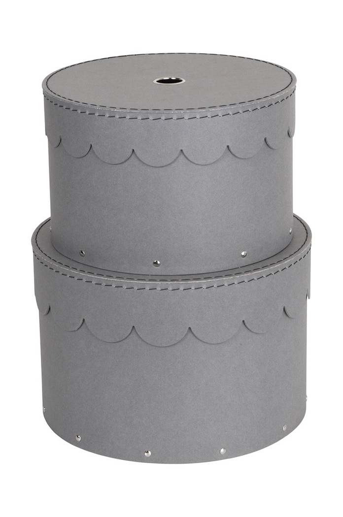 Bigso Box of Sweden σετ κουτιών αποθήκευσης Wilma (2-pack) γκρί 988254107