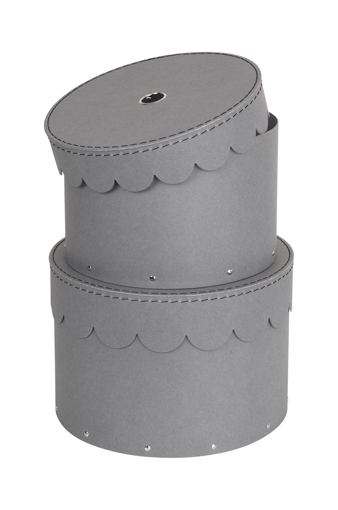 Bigso Box of Sweden σετ κουτιών αποθήκευσης Wilma (2-pack) 988254107 γκρί AA00
