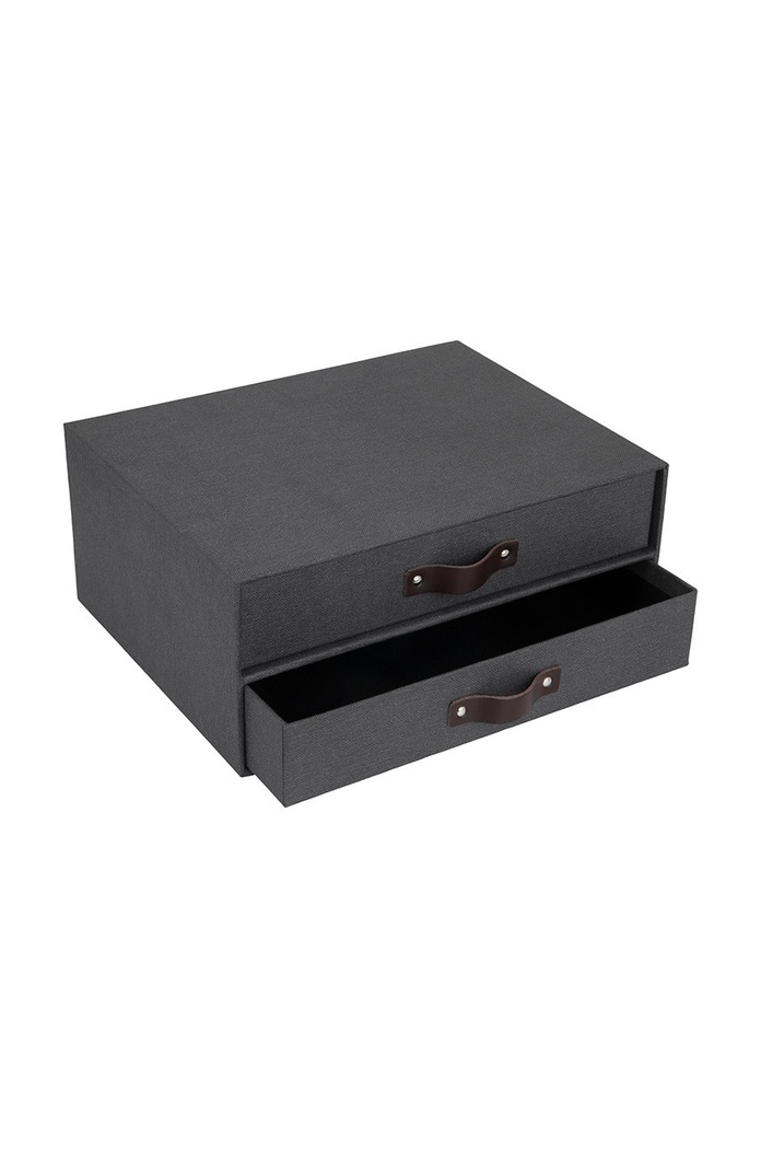 Bigso Box of Sweden Organizér na doklady Birger 9431C6849LEA648 čierna AA00