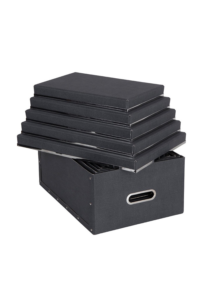 Bigso Box of Sweden set de cutii de depozitare Joachim (5-pack) 5515C6849 negru AA00