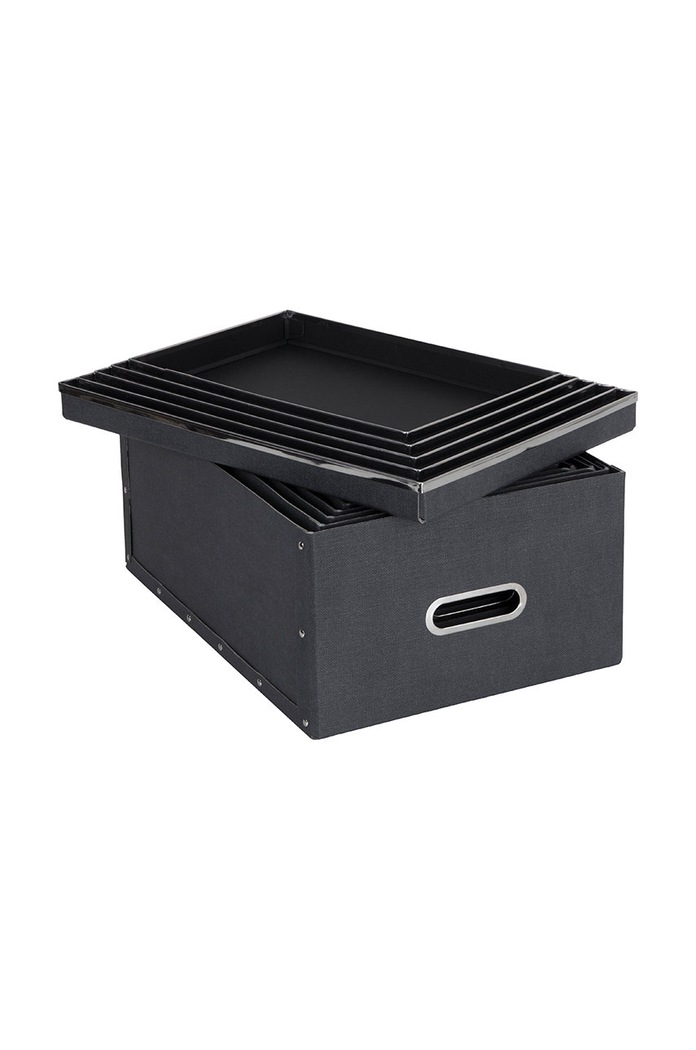 Living și dormitor Bigso Box of Sweden set de cutii de depozitare Joachim (5-pack) 5515C6849 negru