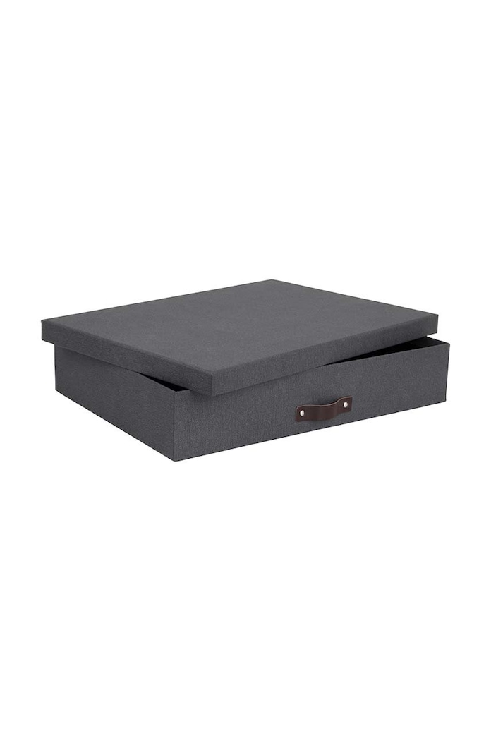 Вітальня та спальня Коробка для зберігання Bigso Box of Sweden Sverker 9341C6849LEA648 чорний