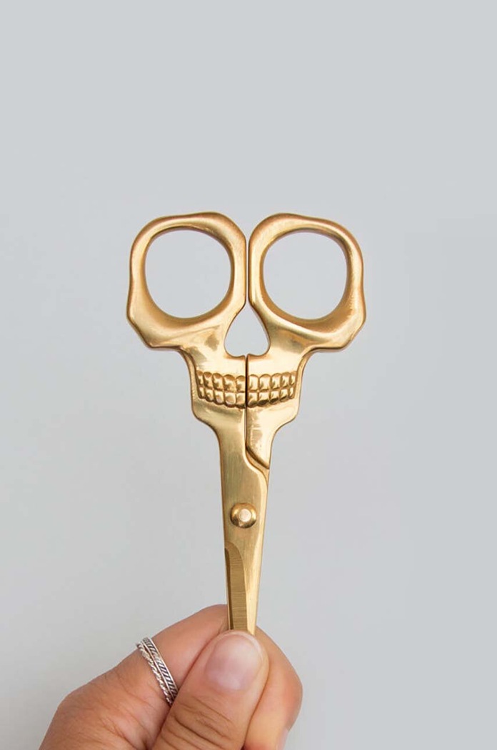 Življenjski slog Škarje Luckies of London Skull SK.SCISSORSKUL1 pisana