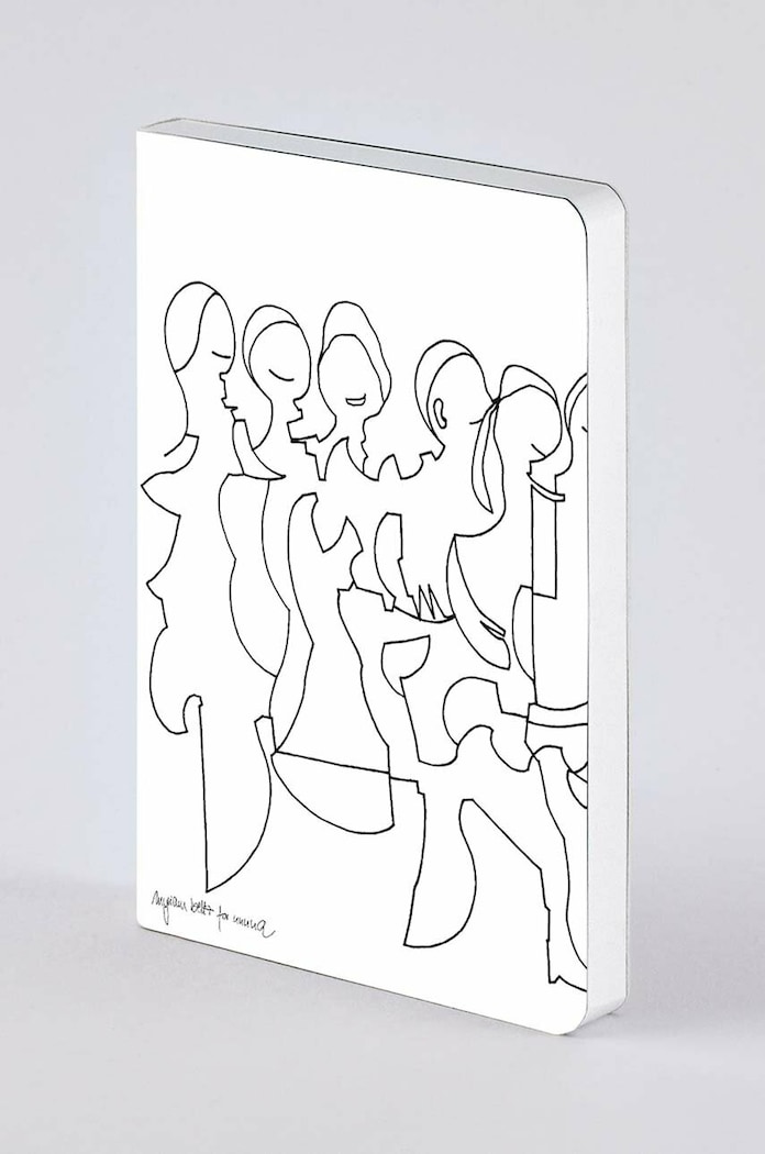 Lifestyle Nuuna jegyzetfüzet Friends by Myriam Beltz S 55485. fehér