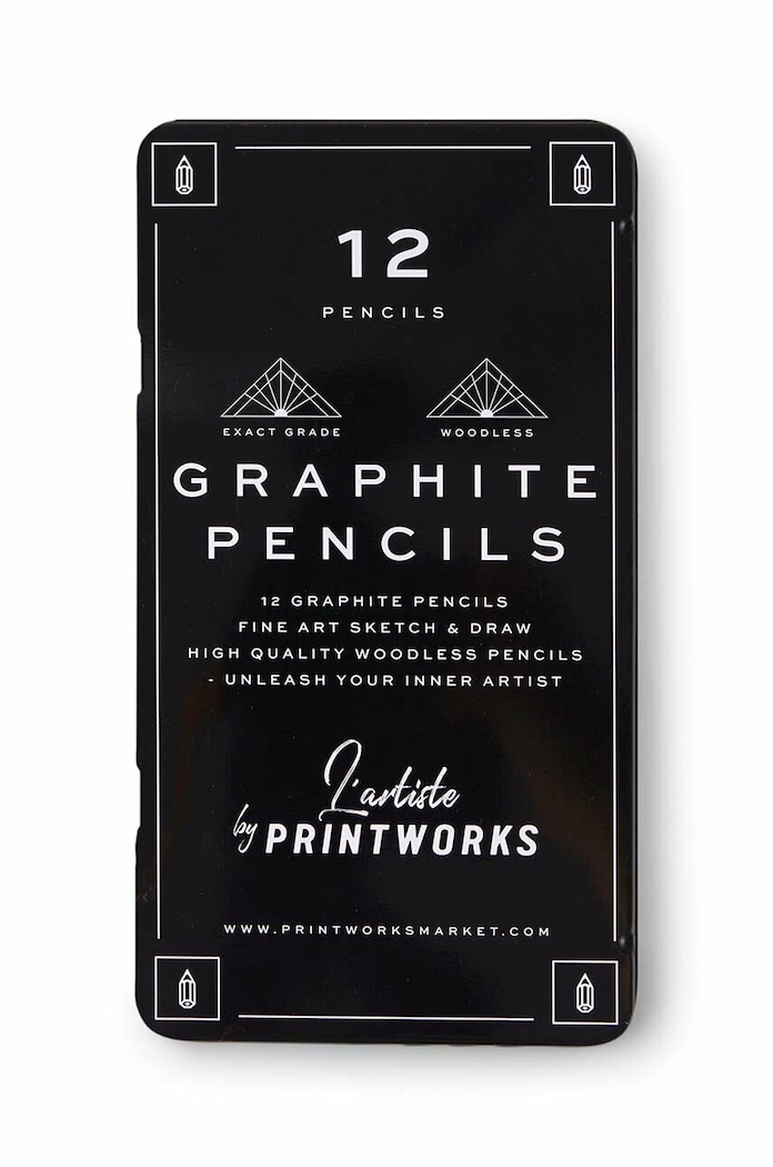 Printworks ceruzakészlet tokban Graphite 12 db többszínű PW00566