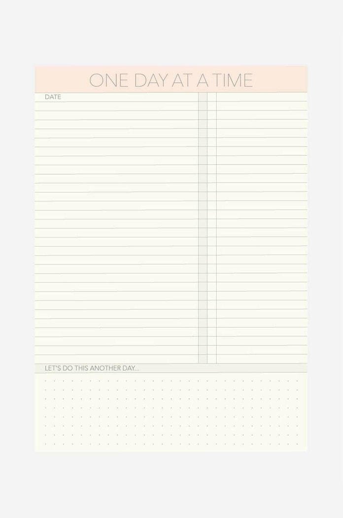 Vissevasse planer tygodniowy One Day At A Time multicolor F.2016.020.A5