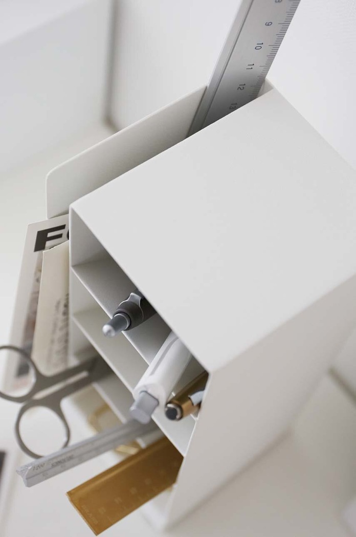 Lifestyle Yamazaki organizator de birou Tower 3319 alb