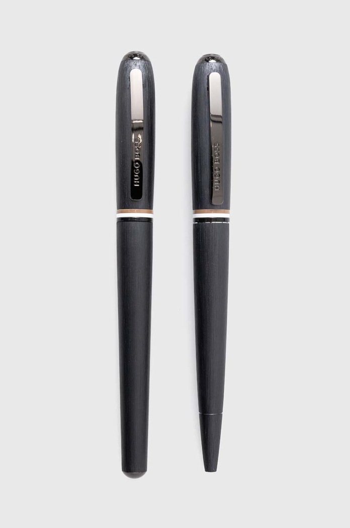 Lifestyle Sada plnicího a kuličkového pera Hugo Boss Set Contour Iconic HPBP341D černá