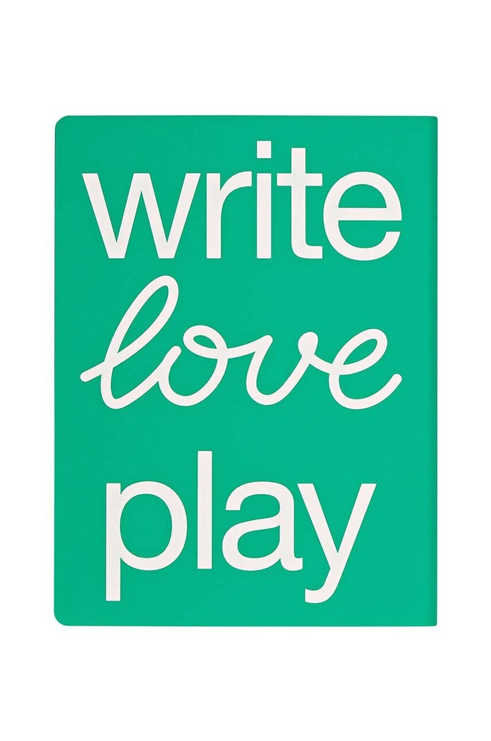 Zápisník Nuuna Write Love Play zelená 56383