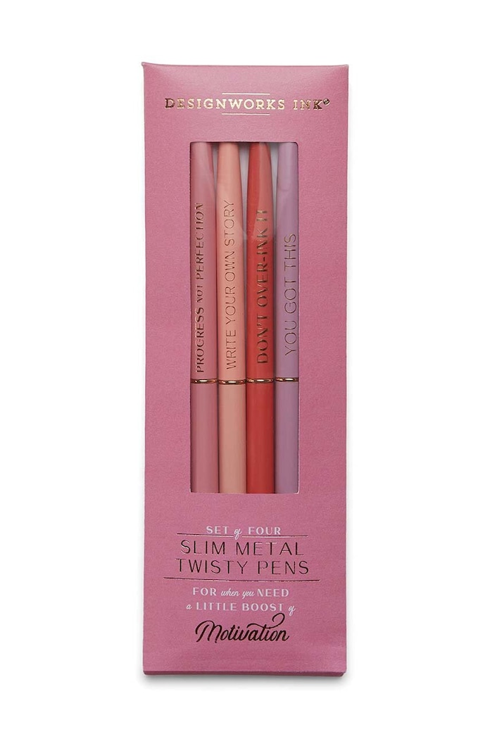 Комплект химикалки Designworks Ink Twisty Slim Metal Pen Set (4 броя) многоцветен DPSM.2026EU