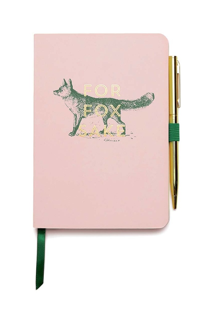Zápisník a pero Designworks Ink Vintage Sass ružová NWP.1001EU
