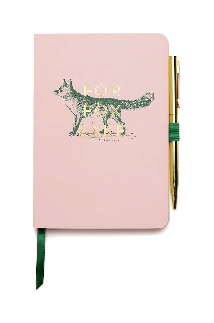 Zápisník a pero Designworks Ink Vintage Sass ružová NWP.1001EU