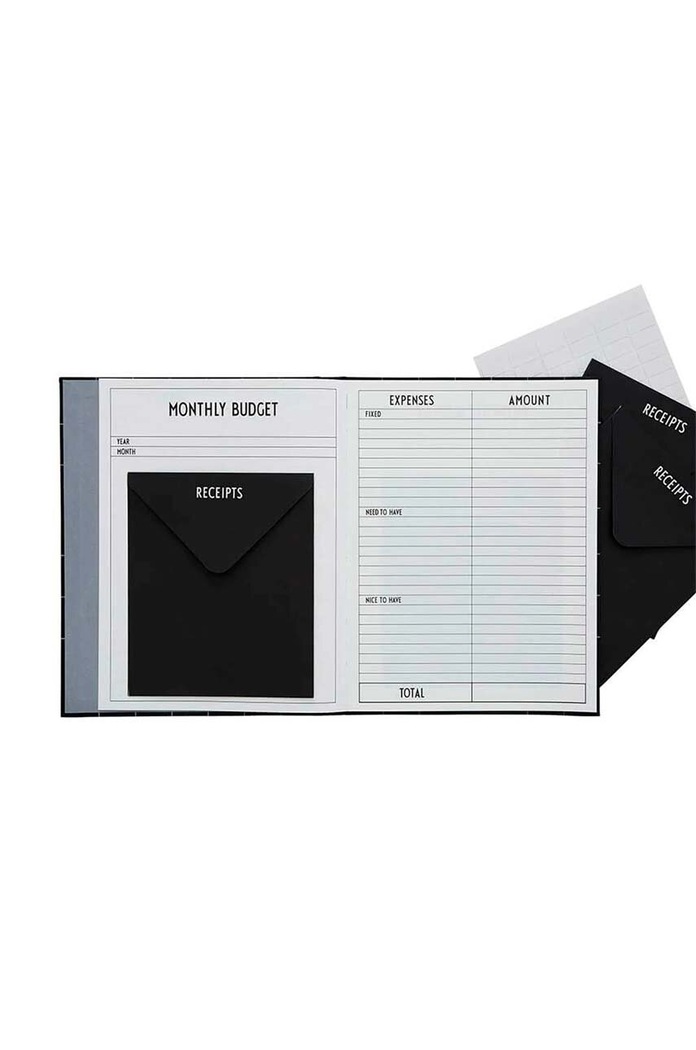 Design Letters planificator Budget Book 70302001BLACK negru AA00