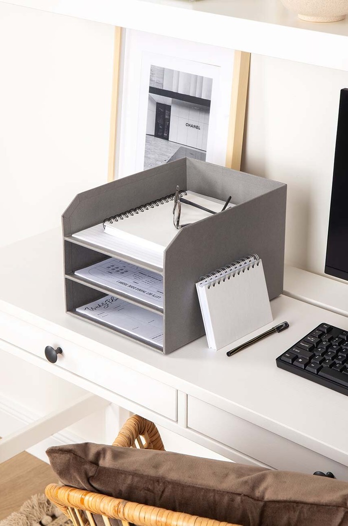 Decor Organizér na doklady Bigso Box of Sweden Trey 871154101 sivá