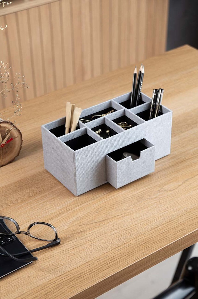 Bigso Box of Sweden organizer da tavolo Vendela grigio 9001C6249