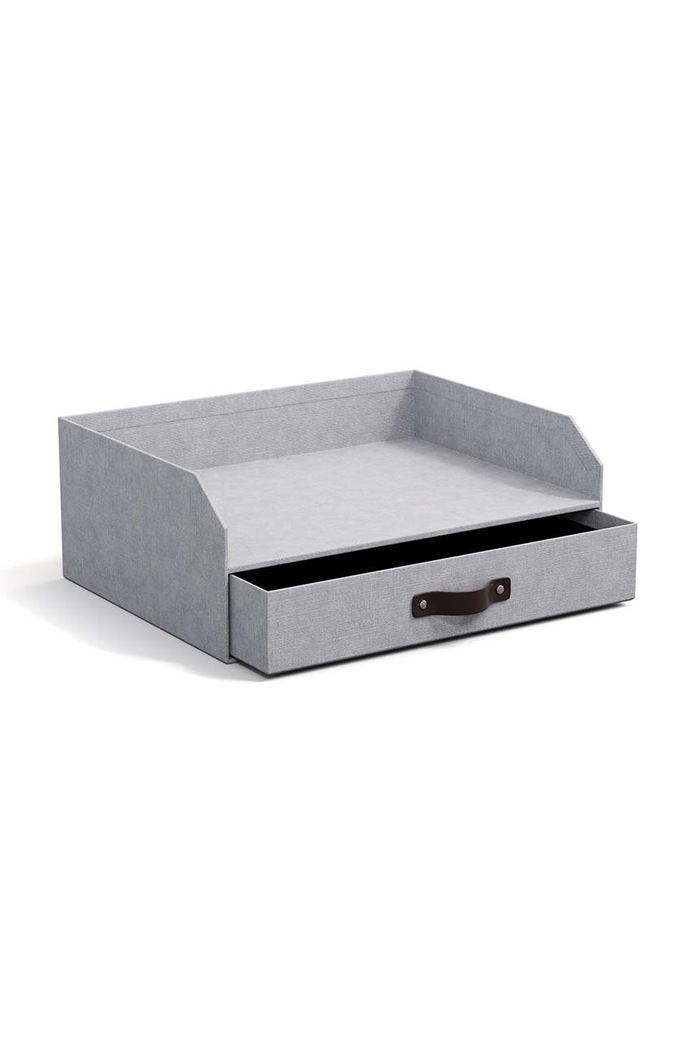 Bigso Box of Sweden organizer pentru documente Walter 8541C6249LEA648 gri AA00