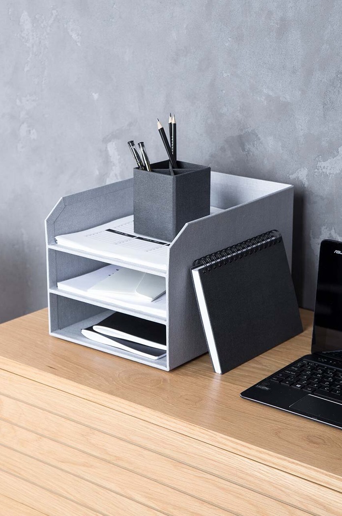 Lifestyle Bigso Box of Sweden organizer pentru documente Trey 8711C6201 gri