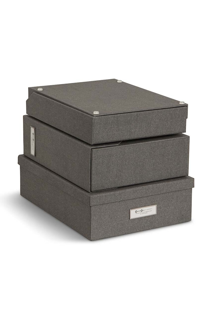Лайфстайл Органайзер за документи Bigso Box of Sweden Holger (5 броя) 4915C6439 сив