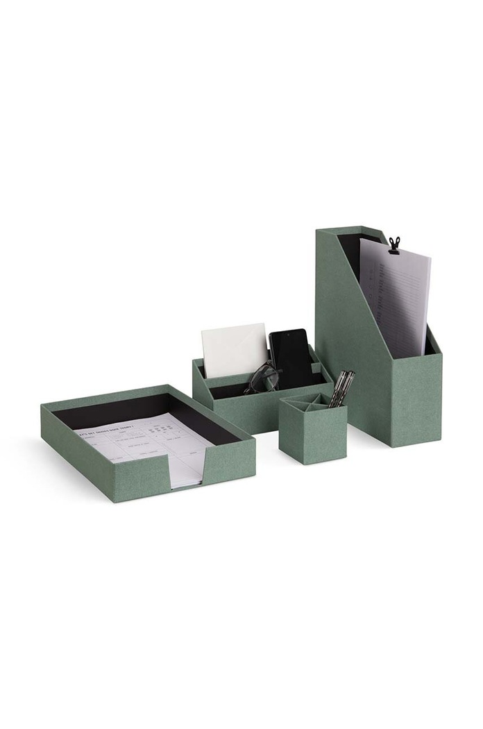 Sada stolných organizérov Bigso Box of Sweden Hugo 4-pak 6154C1639 tyrkysová AA00