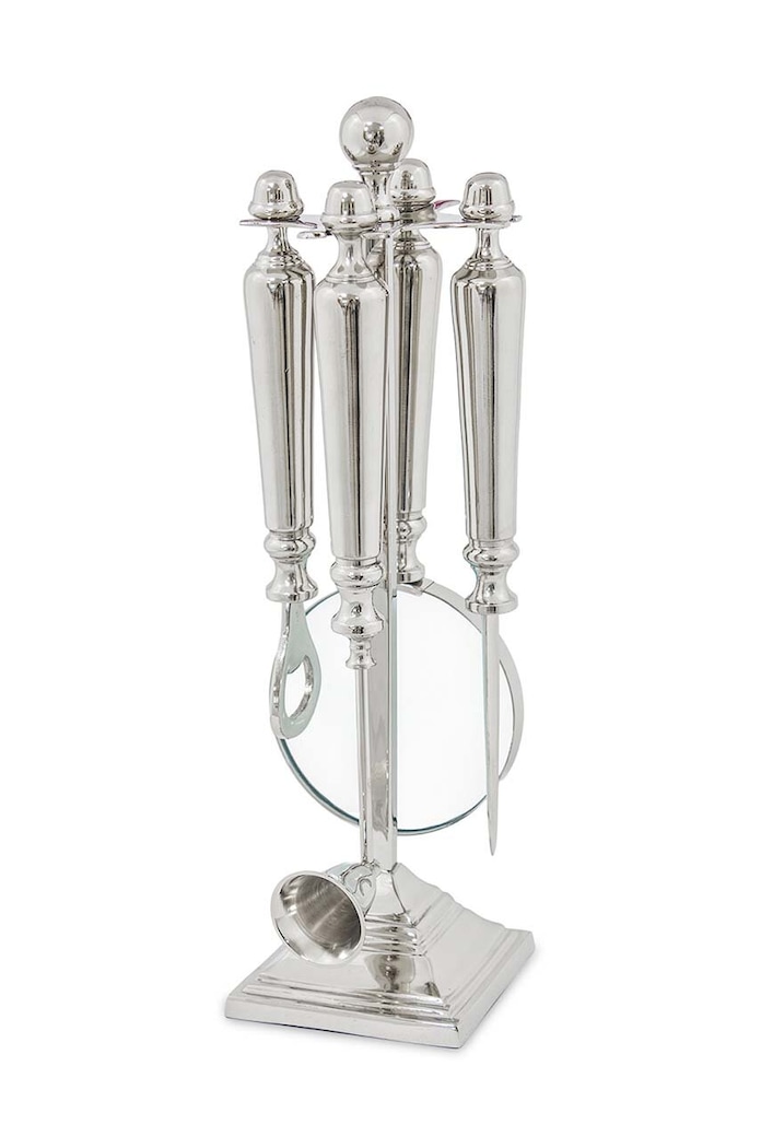 home & lifestyle set de birou 4-pack gri 120064