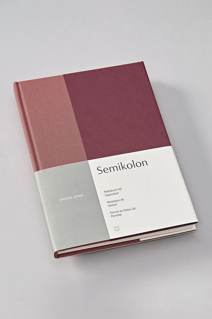 Semikolon Note Natural Affair A5 roz SN368738