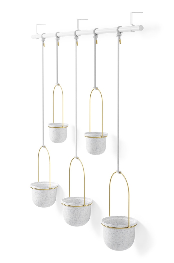 Umbra zestaw doniczek ściennych (5-pack) biały 1018086.524